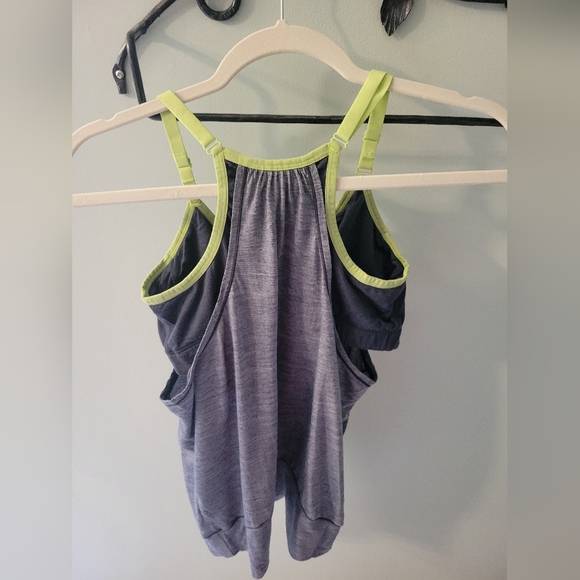 Icebreaker Sprit tank, merino wool, size L, gray and green - Picture 4 of 7